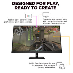 OMEN Transcend 31.5 inch UHD 240Hz OLED Gaming Monitor  - OMEN Transcend 32