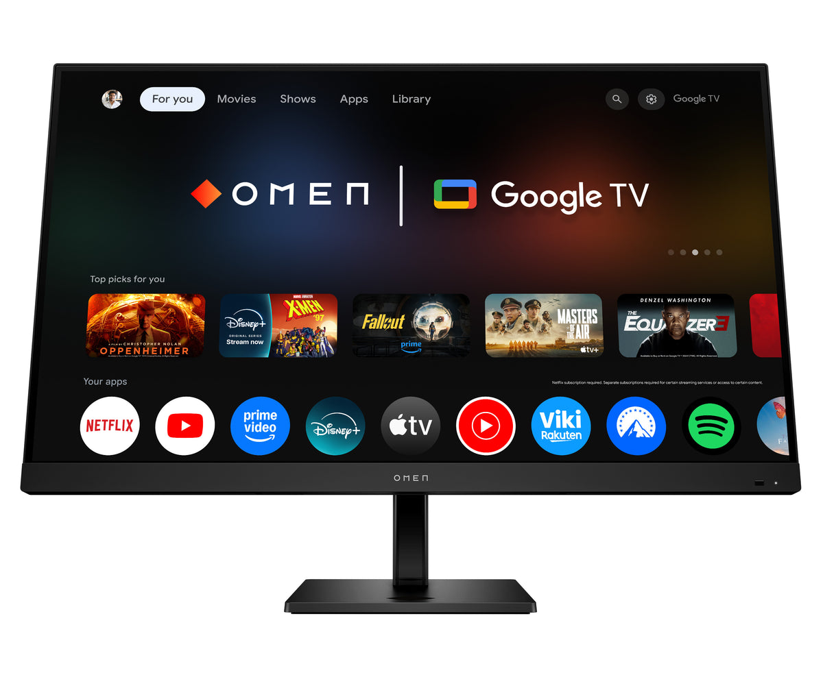OMEN by HP 31.5 inch UHD 144Hz Smart Gaming Monitor  - OMEN 32x - 01