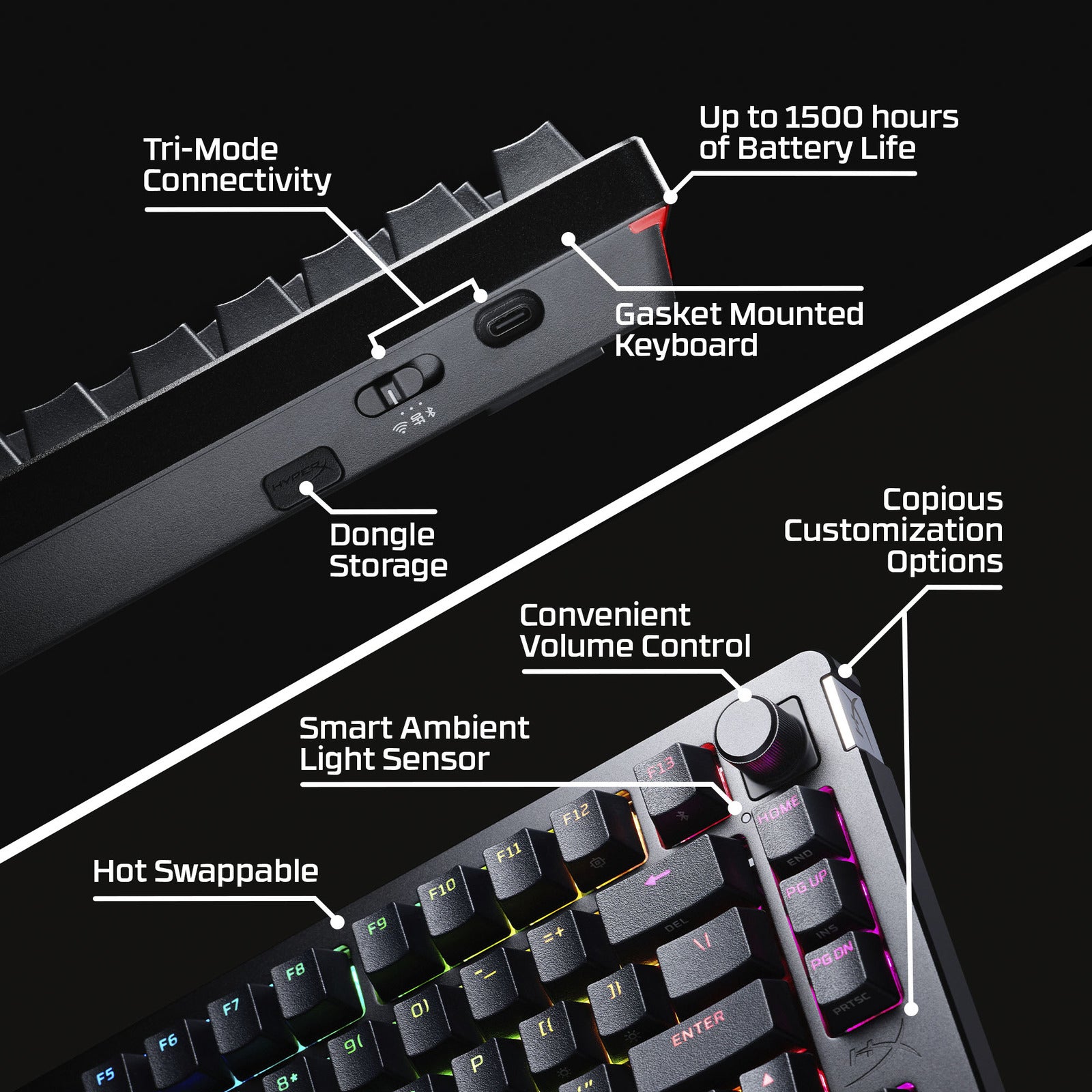 HyperX Alloy Rise 75 Wireless - Gaming Keyboard - 09