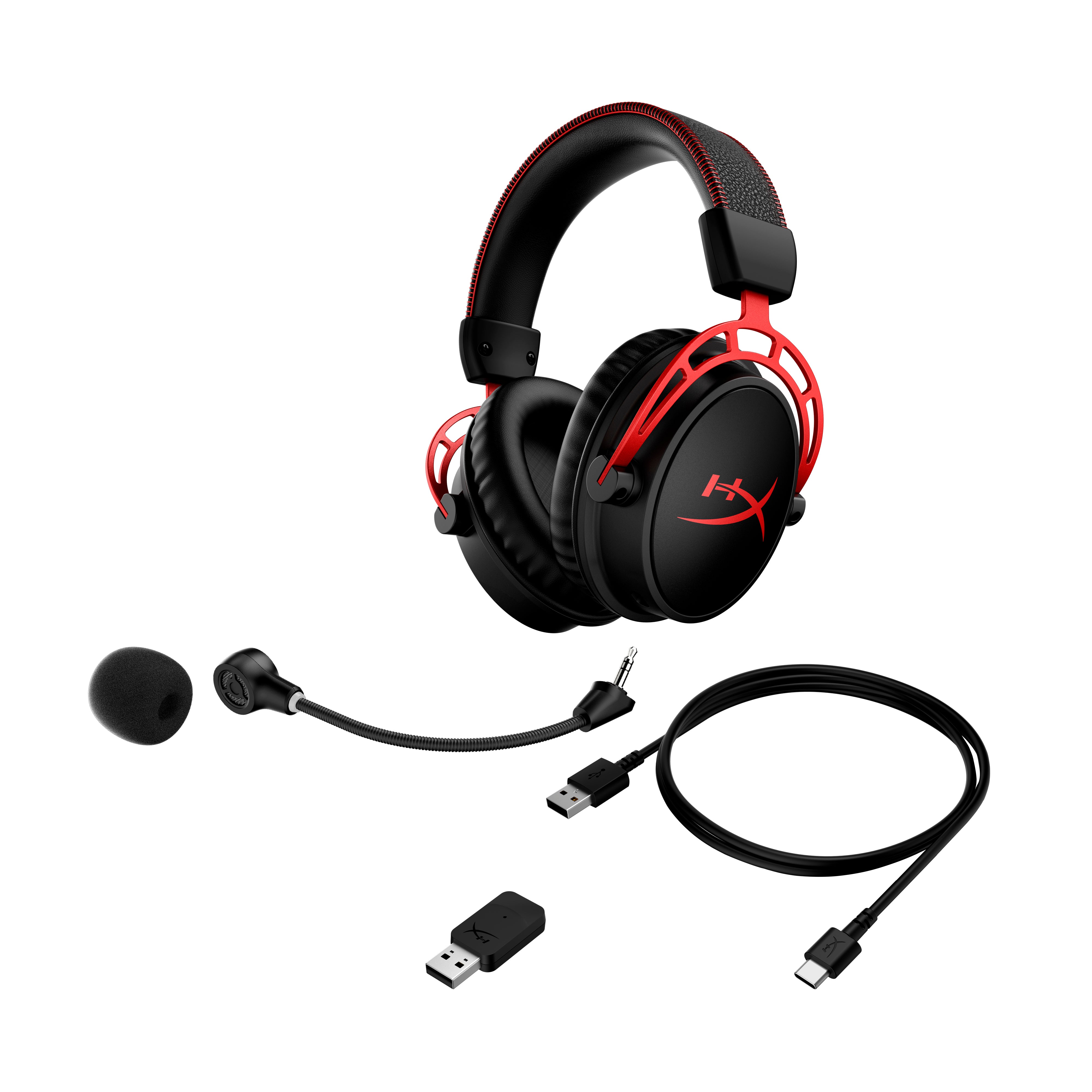 HyperX Cloud Alpha - Wireless Gaming Headset (Black-Red) - 12