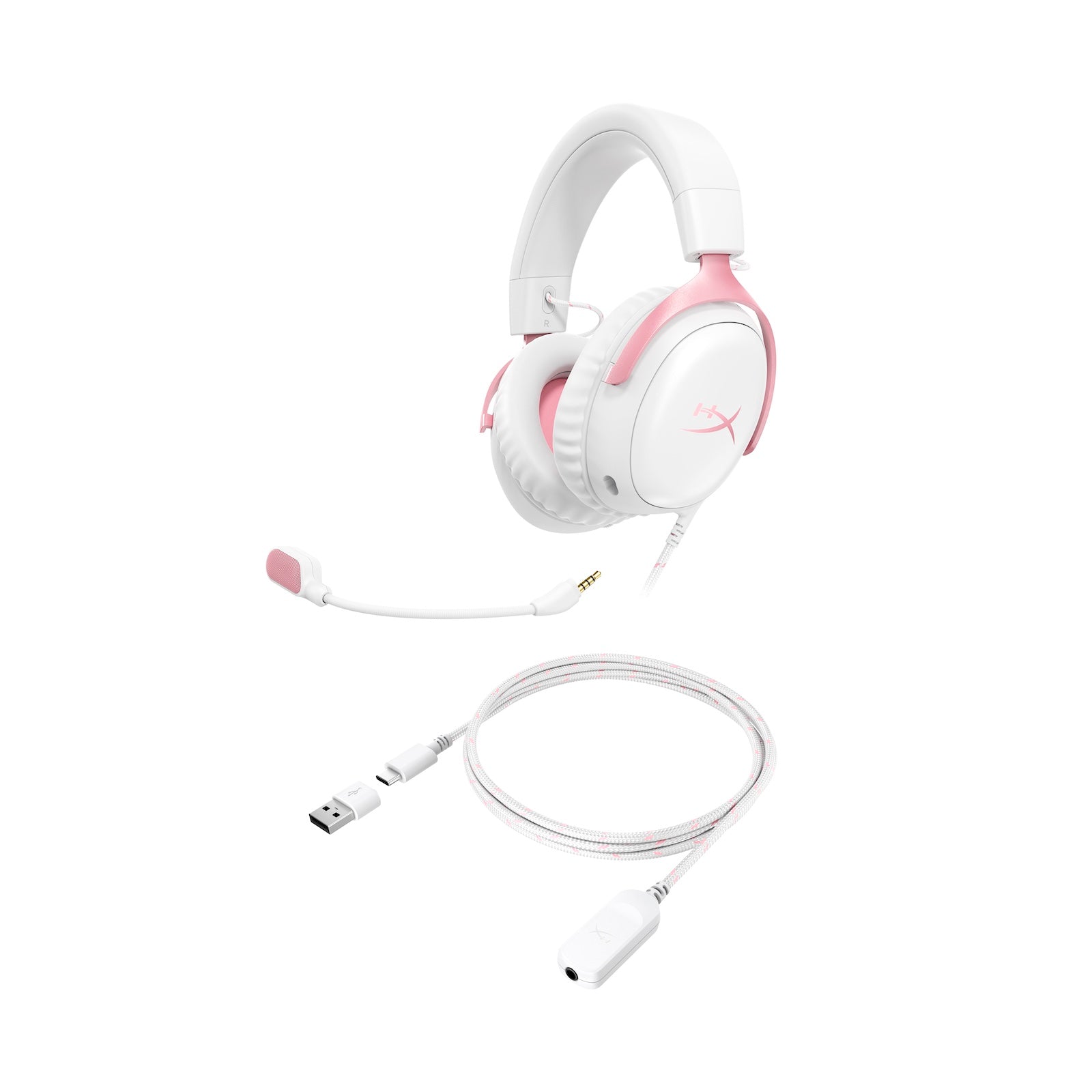 HyperX Cloud III - Gaming Headset (White/Pink) - 07