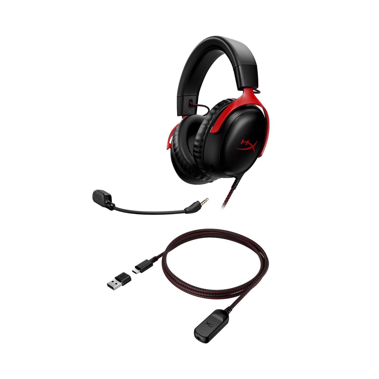 HyperX Cloud III - Gaming Headset (Black/Red) - 07