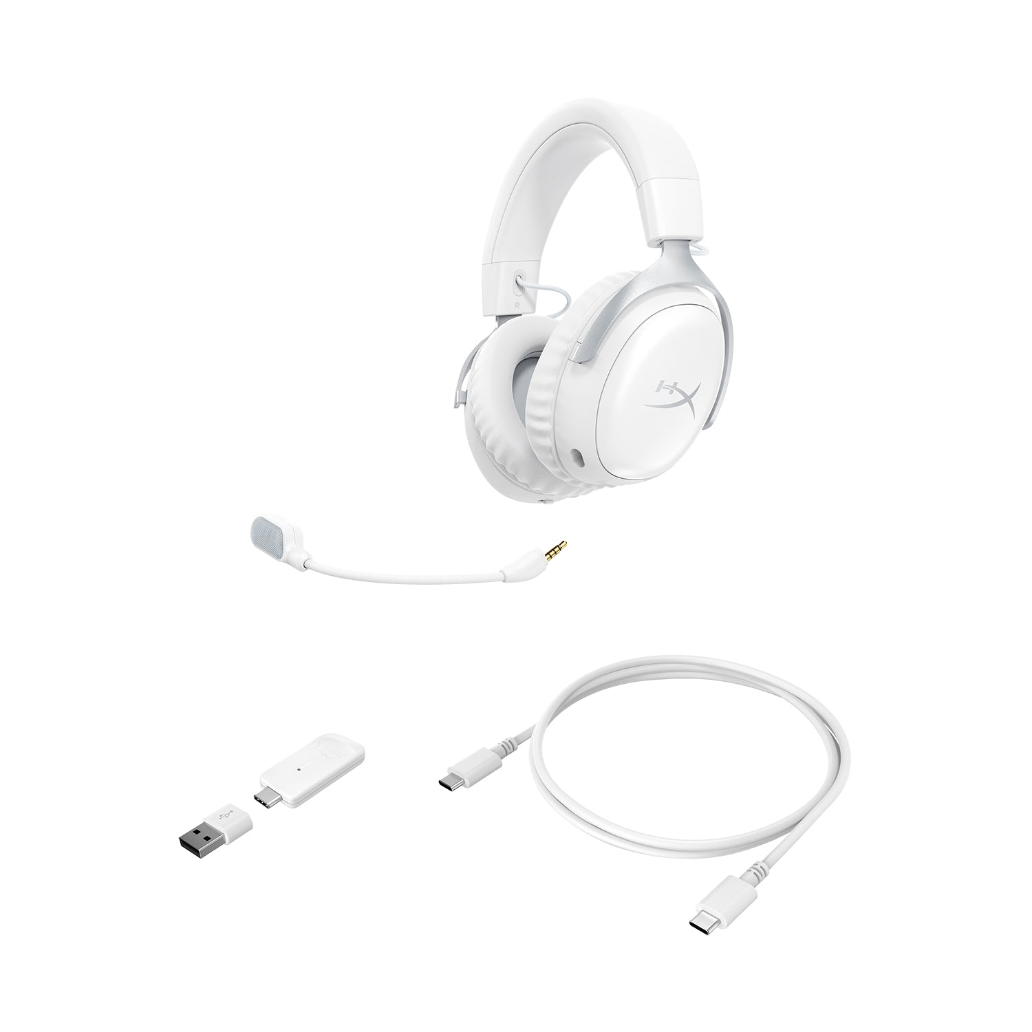 HyperX Cloud III S - Wireless Gaming Headset (White) - 08