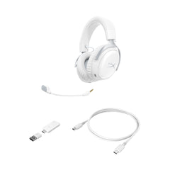 HyperX Cloud III S - Wireless Gaming Headset (White) - 08