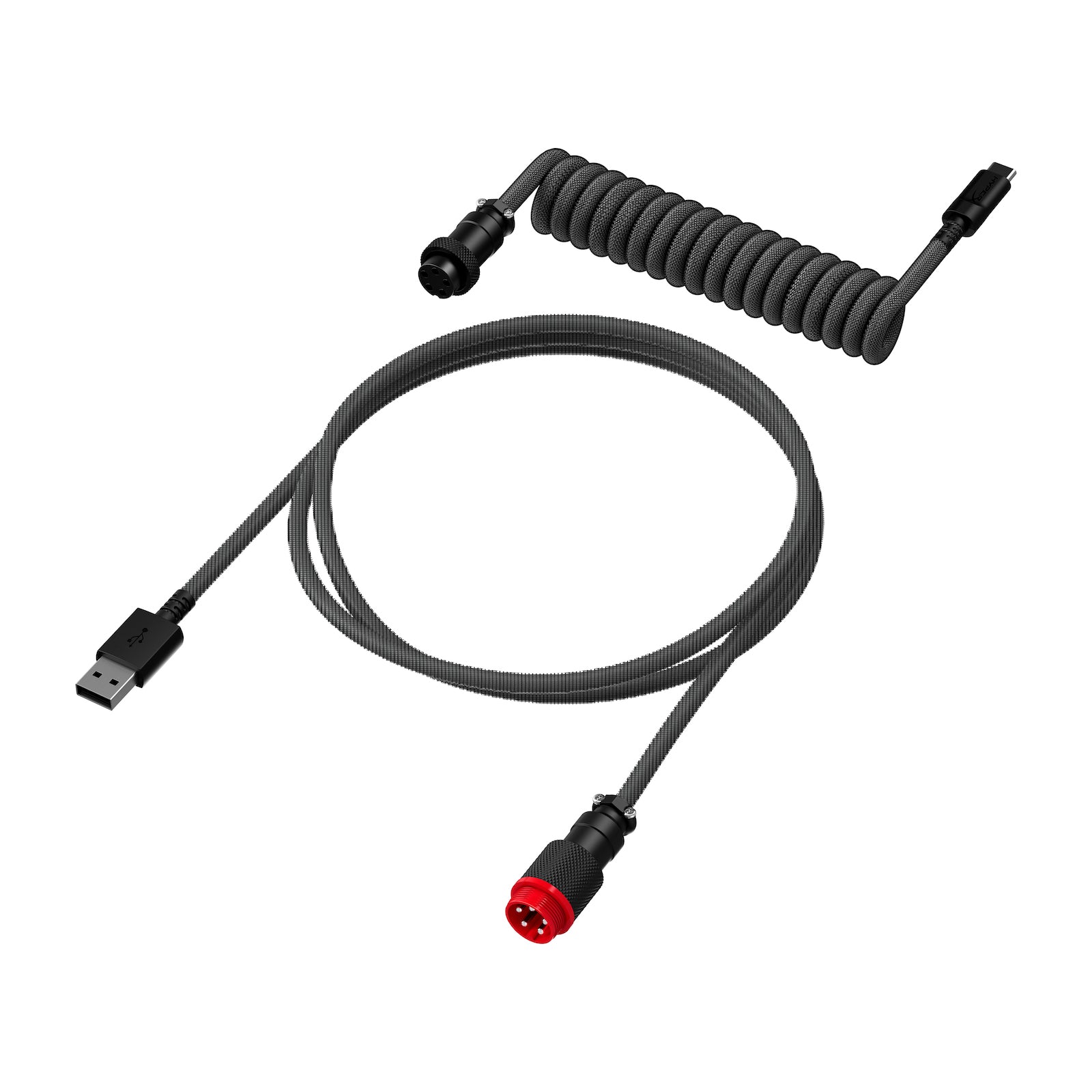HyperX USB-C Coiled Cable Gray-Black - 02