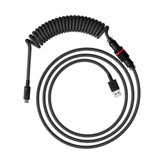 HyperX USB-C Coiled Cable Gray-Black - 01