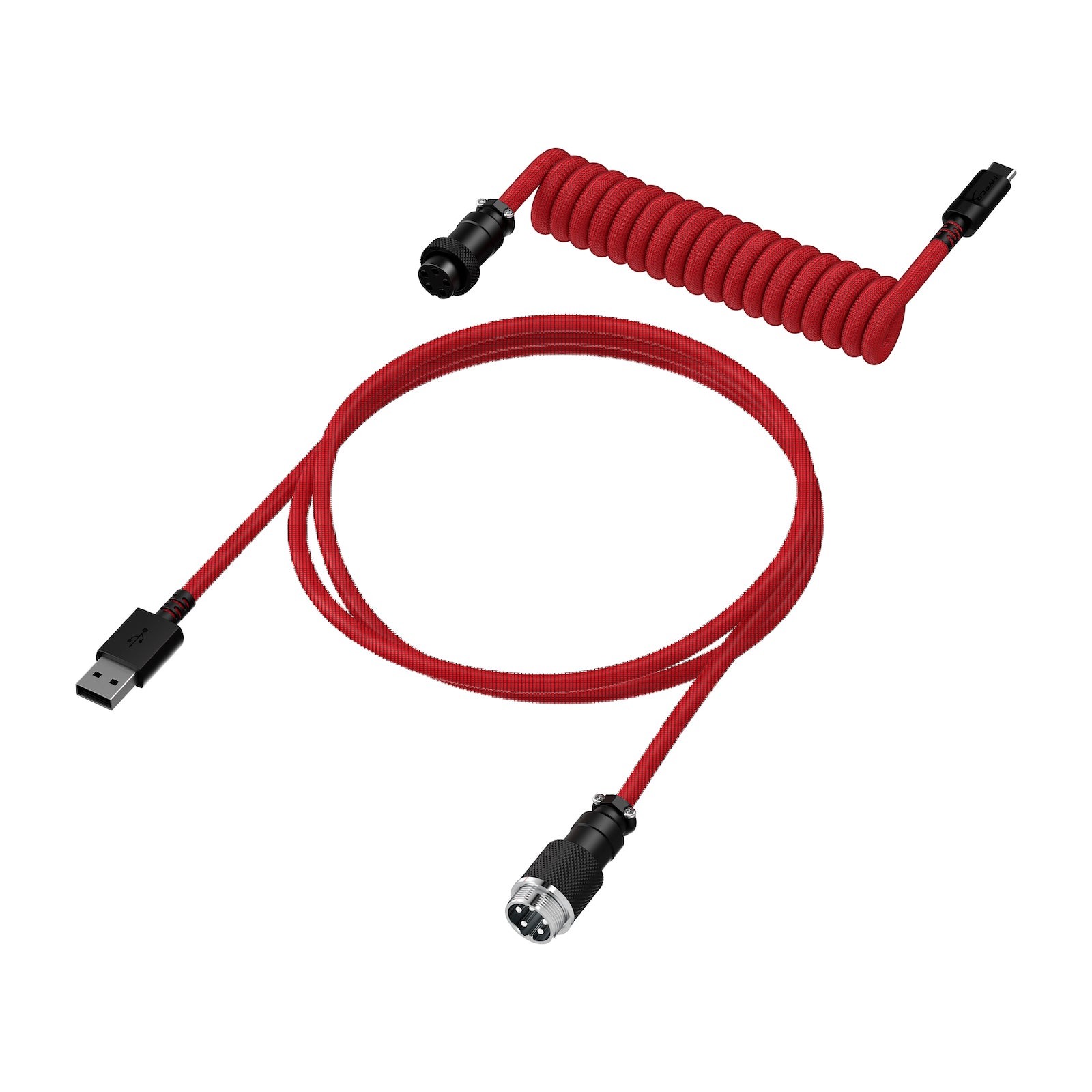 HyperX USB-C Coiled Cable Red-Black - 02