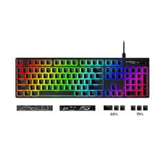 HyperX Pudding Keycaps 2 - Full Key Set - PBT - Black (US Layout) - 04
