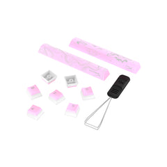 HyperX Pudding Keycaps 2 - Full Key Set - PBT - Pink (US Layout) - 06