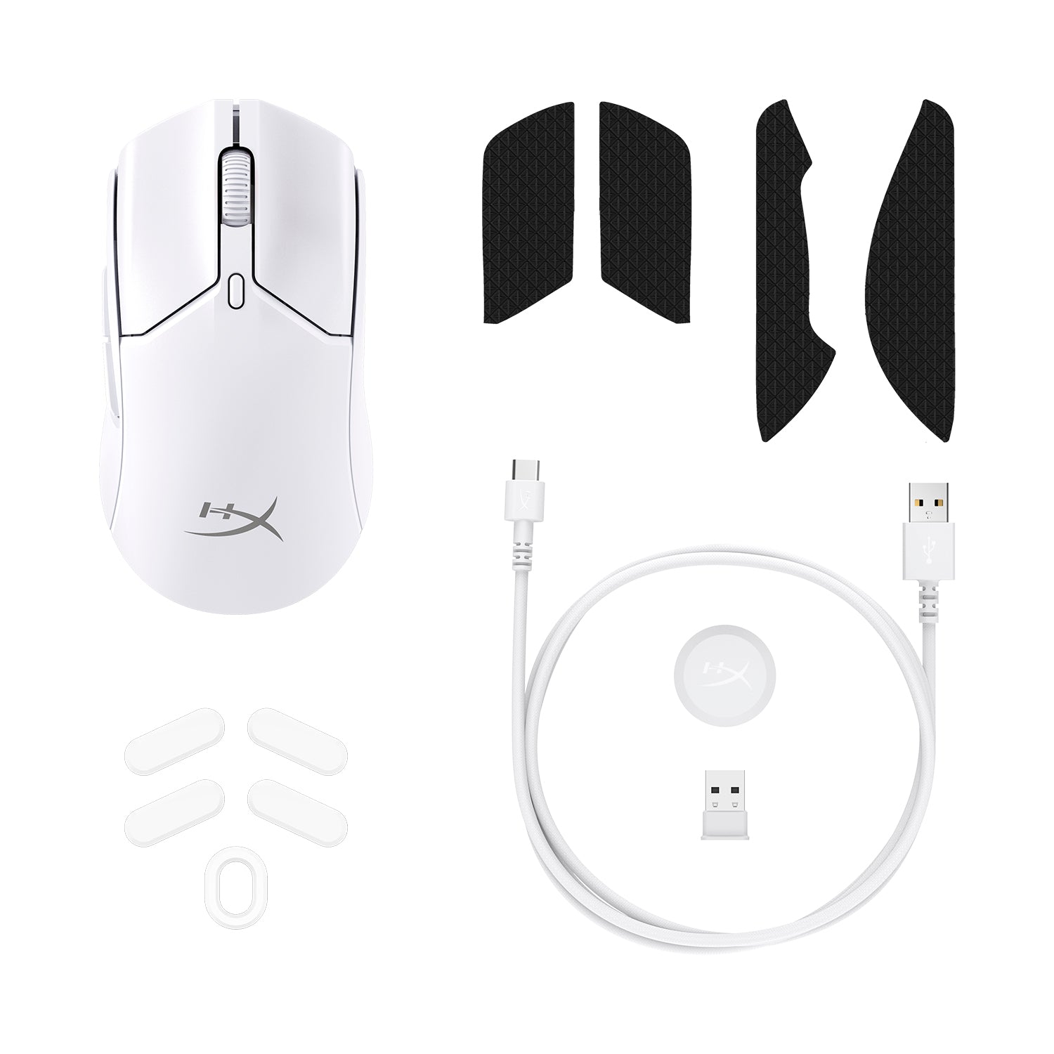 HyperX Pulsefire Haste 2 Mini - Wireless Gaming Mouse (White) - 08