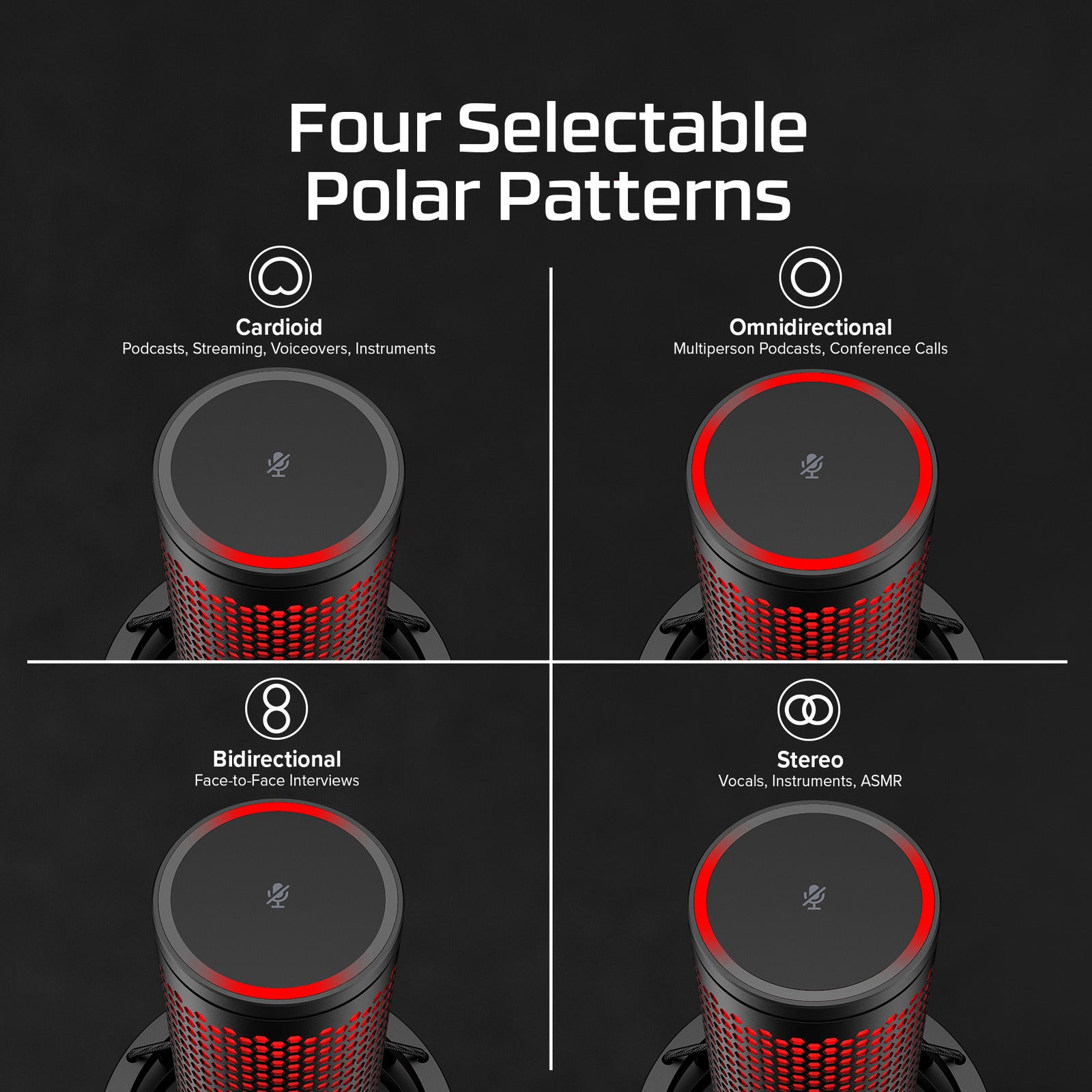 HyperX QuadCast 2 - USB Microphone (Black) - 08