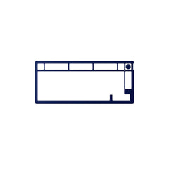 HyperX Alloy Rise 75 Top Plate - Navy Blue - 01