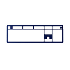 HyperX Alloy Rise Top Plate - Navy Blue - 01