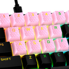 HyperX Rubber Keycaps - Gaming Accessory Kit - Pink (US Layout)