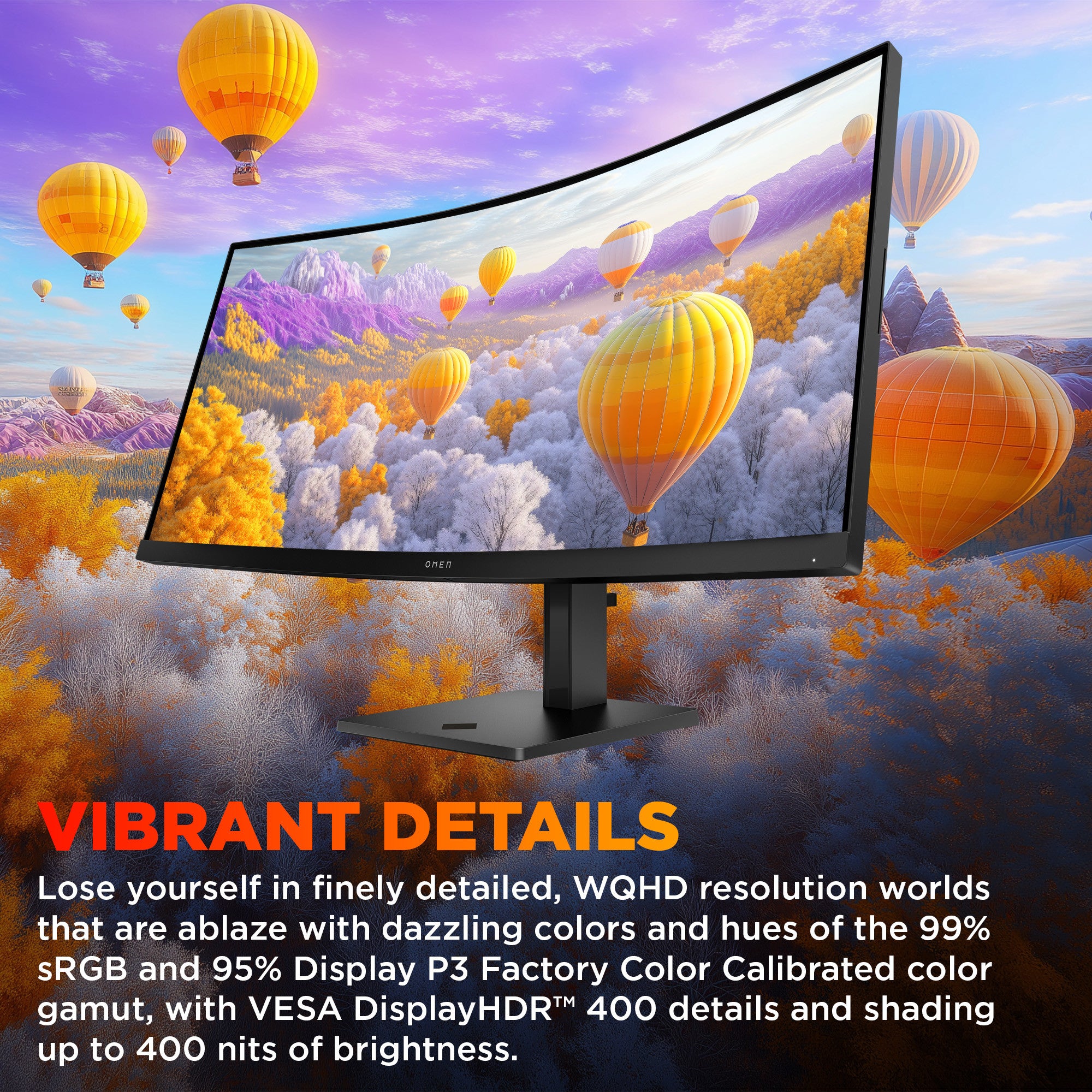 OMEN 34 inch WQHD 180Hz Curved Gaming Monitor - OMEN 34c G2 - 04